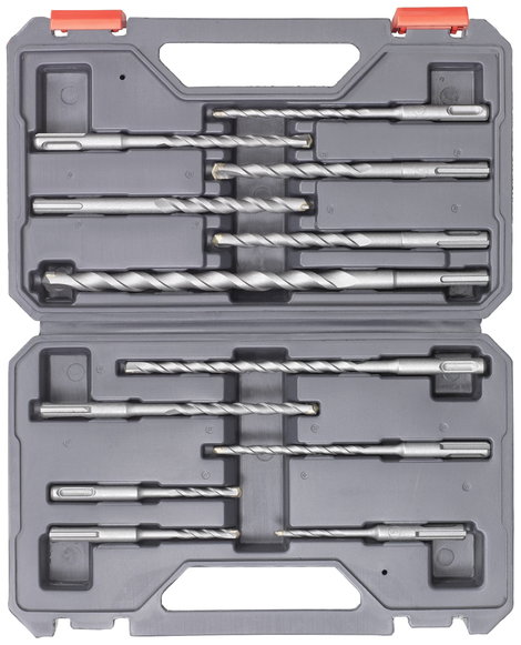 kwb 240280 40CR acél Kalapácsfúró készlet 12 részes 5 mm, 6 mm, 8 mm, 10 mm, 12 mm, 14 mm SDS-Plus 1 2. kép