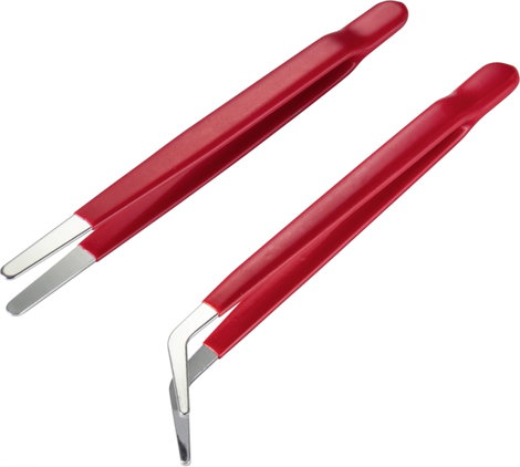 TOOLCRAFT TO-6897171 Csipesz készlet 2 részes Lapos-kerek, Lapos-kerek, ívelt