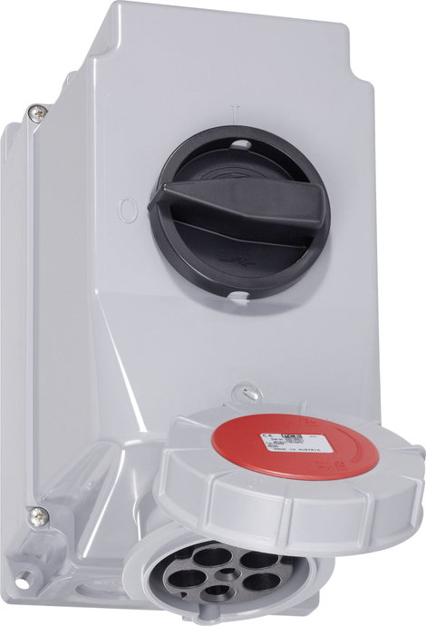 PCE 75352-6 CEE fali dugalj 63 A 5 pólusú 400 V 1 db 2. kép