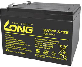 Long WP15-12SE Ólomakku 12 V 15 Ah Ólom-vlies (AGM) (Sz x Ma x Mé) 151 x 103 x 99 mm 6,35 mm-es lapo