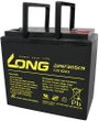 Long 22NF305CNE Ólomakku 12 V 62 Ah Ólom-vlies (AGM) (Sz x Ma x Mé) 226 x 214 x 135 mm M6 csavaros c bélyegkép