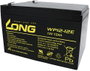 Long WP12-12E Ólomakku 12 V 12 Ah Ólom-vlies (AGM) (Sz x Ma x Mé) 151 x 98 x 98 mm 6,35 mm-es laposé bélyegkép