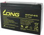 Long WP12-6S Ólomakku 6 V 12 Ah Ólom-vlies (AGM) (Sz x Ma x Mé) 151 x 99 x 50 mm 4,8 mm-es laposérin bélyegkép