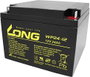 Long WP24-12 Ólomakku 12 V 24 Ah Ólom-vlies (AGM) (Sz x Ma x Mé) 166 x 125 x 175 mm M5 csavaros csat bélyegkép