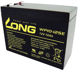 Long WP10-12SE Ólomakku 12 V 10 Ah Ólom-vlies (AGM) (Sz x Ma x Mé) 151 x 118 x 65 mm 6,35 mm-es lapo