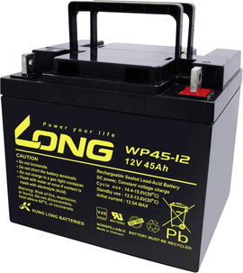 Long WP45-12 Ólomakku 12 V 45 Ah Ólom-vlies (AGM) (Sz x Ma x Mé) 199 x 171 x 166 mm M6 csavaros csat