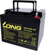 Long WP45-12 Ólomakku 12 V 45 Ah Ólom-vlies (AGM) (Sz x Ma x Mé) 199 x 171 x 166 mm M6 csavaros csat bélyegkép