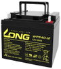 Long WPS40-12 Ólomakku 12 V 40 Ah Ólom-vlies (AGM) (Sz x Ma x Mé) 199 x 171 x 166 mm M6 csavaros csa 2. bélyegkép