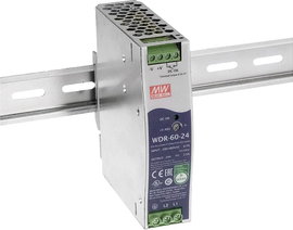 Mean Well WDR-60-24 Kalapsínes tápegység 24 V/DC 2.5 A 60 W Kimenetek száma:1 x Tartalom, tartalmi e