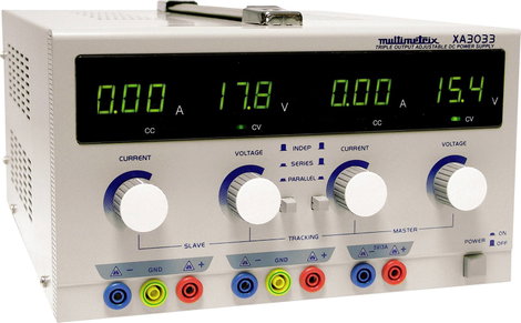 Multimetrix XA 3033 Labortápegység, szabályozható 0 - 30 V 0 mA - 3 A Kimenetek száma 3 x