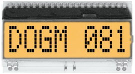 DISPLAY VISIONS 7 szegmenses kijelző Fehér 11.97 mm 3.3 V, 5 V Számjegyek: 1