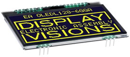 DISPLAY VISIONS OLED kijelző (Sz x Ma x Mé) 68 x 51 x 2.1 mm