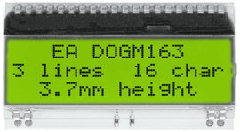 DISPLAY VISIONS 7 szegmenses kijelző Sárga-zöld 3.65 mm 3.3 V, 5 V Számjegyek: 3