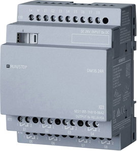 PLC bővítő egység 24 V/DC, Siemens LOGO! DM16 24R 0BA2