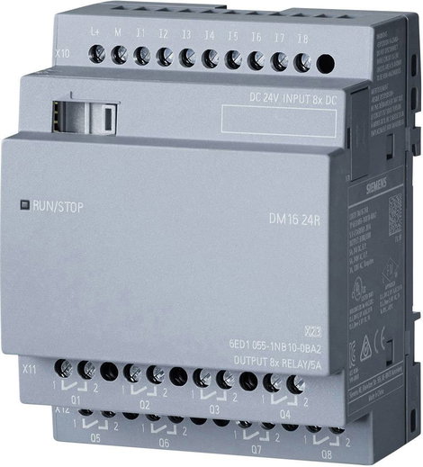 PLC bővítő egység 24 V/DC, Siemens LOGO! DM16 24R 0BA2