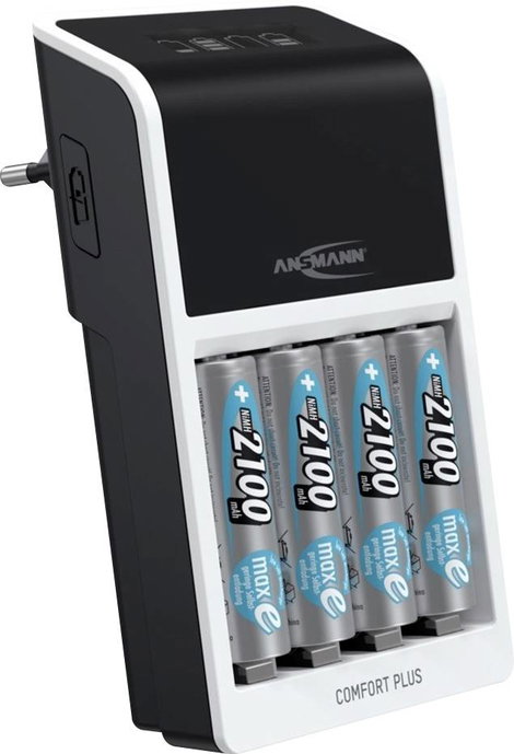 Ansmann Comfort Plus Hengeres akku töltő NiMH Mikro (AAA), Ceruza (AA), 9 V-os 2. kép