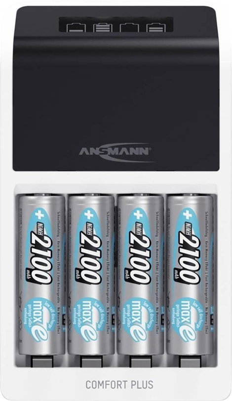 Ansmann Comfort Plus Hengeres akku töltő NiMH Mikro (AAA), Ceruza (AA), 9 V-os 3. kép
