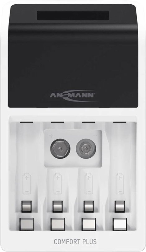 Ansmann Comfort Plus Hengeres akku töltő NiMH Mikro (AAA), Ceruza (AA), 9 V-os 6. kép