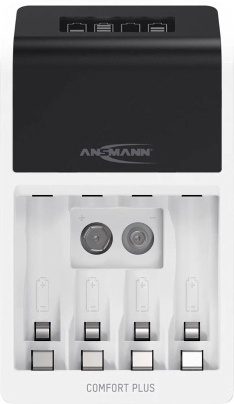 Ansmann Comfort Plus Hengeres akku töltő NiMH Mikro (AAA), Ceruza (AA), 9 V-os 8. kép