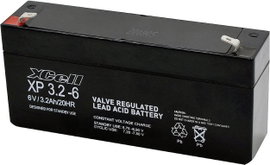 XCell XP 3.2 - 6 Ólomakku 6 V 3.2 Ah Ólom-vlies (AGM) (Sz x Ma x Mé) 134 x 67 x 35 mm 4,8 mm-es lapo