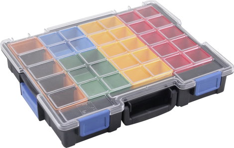 Allit EuroPlus Pro K44/23 Rendszerező hordtáska (H x Sz x Ma) 355 x 440 x 76 mm Rekeszek: 23 Tartalo 4. kép