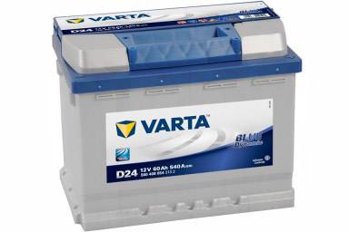 Varta Blue Dynamic D24 Autó akku 12 V 60 Ah ETN 560 408 054 T1 Cella kiosztás 0
