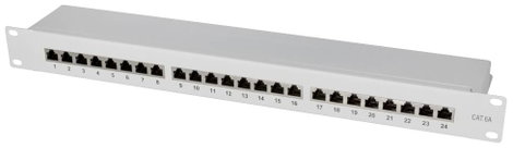 LogiLink NP0060 24 port Patchpanel 483 mm (19) CAT 6A 1 ME