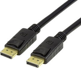 LogiLink Kijelző csatlakozó Csatlakozókábel DisplayPort dugó, DisplayPort dugó 1.00 m Fekete CV0119 