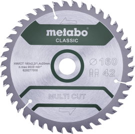 Metabo MULTI CUT CLASSIC 628277000 Körfűrészlap 160 x 20 x 1.4 mm Fogak száma (collonként): 42 1 db