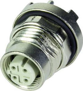 Harting 21 03 381 6420 Nyáklapba ültethető csatlakozó Alj, egyenes 1 db