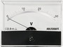 Beépíthető analóg lengőtekercses feszültségmérő műszer 30V/DC Voltcraft AM-86x65 2. bélyegkép