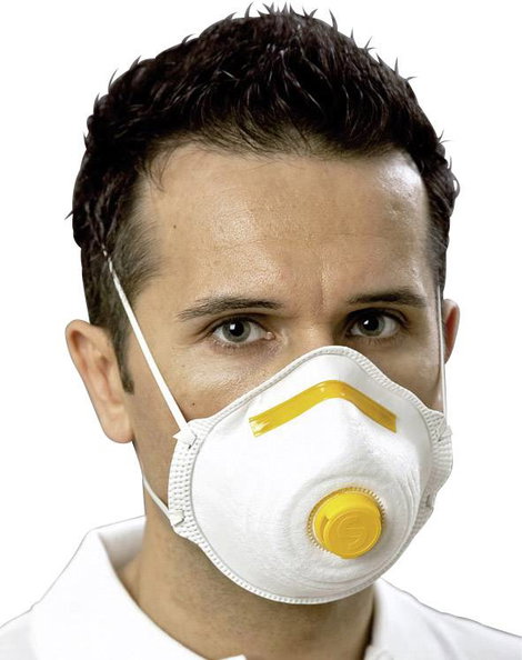 EKASTU SAFETY Sekur Mandil FFP1 szűrőosztályos, kilégző szeleppel ellátott 12db-os porvédő maszk, lé 2. kép