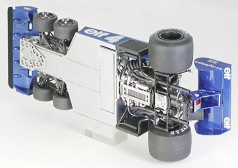 Tamiya 300020053 Tyrrell P34 Six Wheeler Monaco GP77 Autómodell építőkészlet 1:20 2. kép