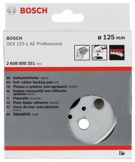 Bosch 2608000351 Csiszolótányér - extraweich, 125 mm Ø 125 mm 2. kép