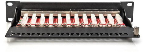 Digitus DN-91612S-EA 12 port Hálózati patchpanel 254 mm (10) CAT 6A 1 ME 3. kép