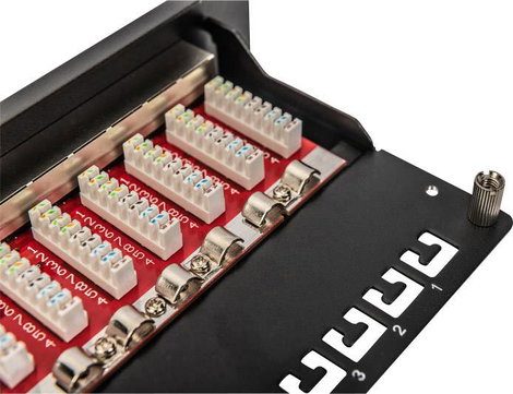 Digitus DN-91612S-EA 12 port Hálózati patchpanel 254 mm (10) CAT 6A 1 ME 5. kép