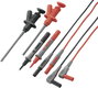Biztonsági mérővezeték készlet 1,2 m, fekete/piros, Voltcraft MS-6 bélyegkép