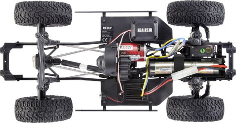1:10 RC modellautó Elektro Crawler 4WD 100% RtR 2,4 GHz, Reely FreeMen 2.0 Brushed 4. kép