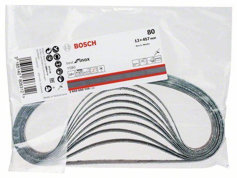 Bosch Accessories Best for Inox 2608608Y48 Csiszolószalag Szemcsézet (num) 80 (H x Sz) 457 mm x 13 m 2. kép