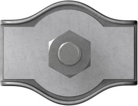 Kábelkapocs 2 mm Acél Galvanikusan cinkezett dörner + helmer 4814384 20 db