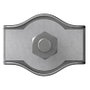 Kábelkapocs 2 mm Acél Galvanikusan cinkezett dörner + helmer 4814384 20 db 2. bélyegkép