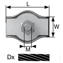 Kábelkapocs 2 mm Acél Galvanikusan cinkezett dörner + helmer 4814384 20 db 3. kép