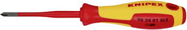 Knipex KNIPEX Plusz/mínusz csavarhúzó VDE Méret (csavarhúzó) PH 1 Penge hossz: 80 mm