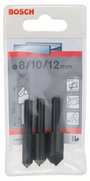 Bosch Accessories 2608596667 Marófúró készlet 3 részes 8 mm, 10 mm, 12 mm HSS Hengeres befogószár 1 bélyegkép