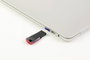 USB port zár, 6 részes készlet 1 kulccsal, ezüst/kék, Renkforce RF-4714586 3. bélyegkép