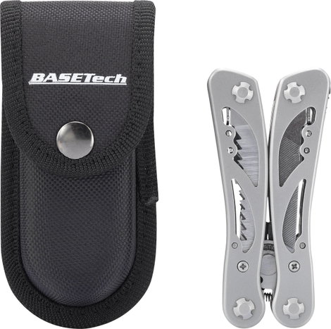 12 funkciós zsebszerszám, nemesacél, Basetech BT-2299054 2. kép