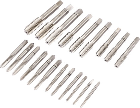 TOOLCRAFT TO-6800787 Menetvágó készlet 21 részes M3, M4, M5, M6, M8, M10, M12 DIN 352 HSS 1 db 2. kép