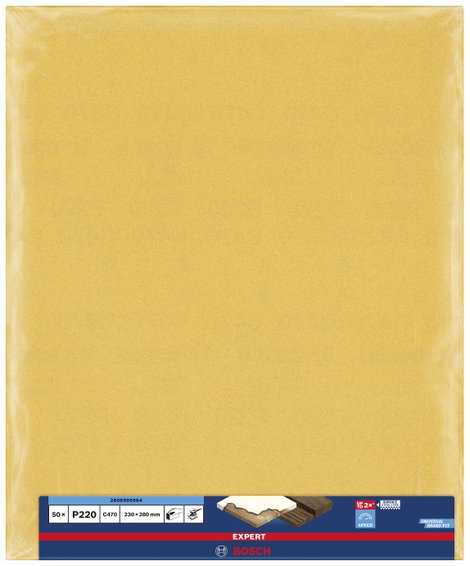 Bosch Accessories EXPERT C470 2608900961 Kézi csiszolópapír Szemcsézet (num) 120 (H x Sz) 280 mm x 2 2. kép