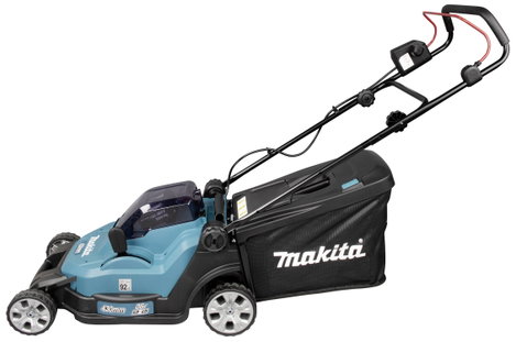 Akkus fűnyíró 2 db akkuval 18 V, vágási szélesség max. 430 mm, Makita DLM432PT2 2. kép