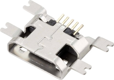 Beépített aljzat Micro-USB 2.0 SMD Alj, beépíthető, vízszintes Micro-USB 2.0 SMD TC-9201988 TRU COMP